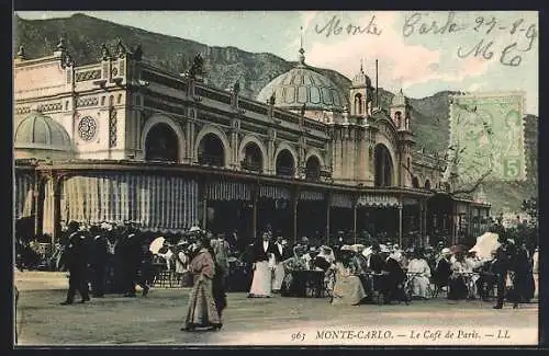 AK Monte-Carlo, le café de Paris