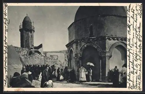 AK Jerusalem, Himmelfahrtskapelle auf dem Ölberg