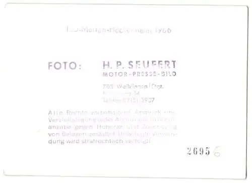 4 Fotografien H. P. Seuffert, Waiblingen, Ansicht Hockenheim, 100-Meilen-Hockenheim 66, Rennwagen, Motorsport