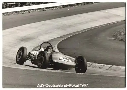 4 Fotografien W. Kotauschek, Porz, Ansicht Nürburg, AvD-Deutschland-Pokal 1967 Nürburgring, Autorennen