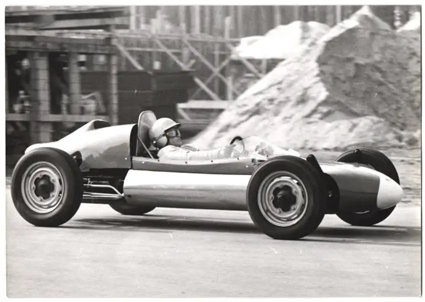 17 Fotografien Ansicht Heilbronn, 2. ADAC Bergpreis 1966, Rennfahrer Volker Ziegler, Formel V., Rennwagen, Autorennen 2