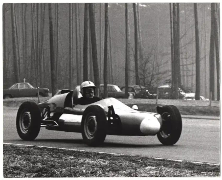 17 Fotografien Ansicht Heilbronn, 2. ADAC Bergpreis 1966, Rennfahrer Volker Ziegler, Formel V., Rennwagen, Autorennen 4