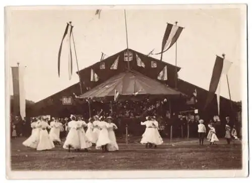 9 Fotografien Ansicht Obernburg am Main, Umzug zur Einweihung des Kriegerdenkmal am 19.06.1910, Kriegervereine