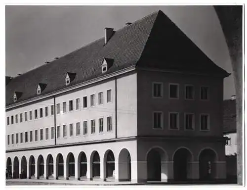 Fotografie Heinrich Heidersberger, Watenstedt, Ansicht Linz, Wohngebäude Spallerhof nach Architekt Herbert Rimpl