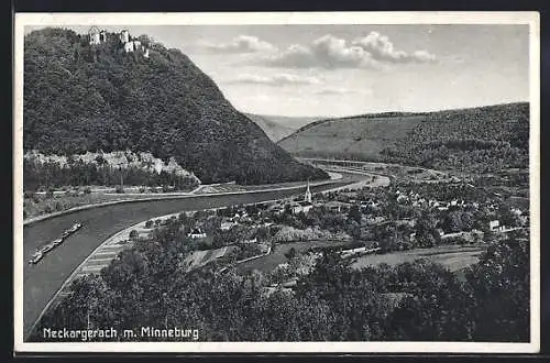 AK Neckargerach, Teilansicht mit Minneburg