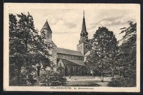 AK Hildesheim, Blick auf Michaeliskirche