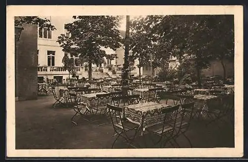 AK Herrenhausen, Crystall-Palast, Die Garten-Terrasse