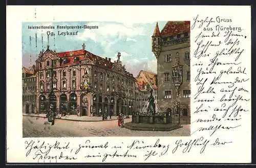 Lithographie Nürnberg, Intern. Kunstgewerbe-Magazin Leykauf