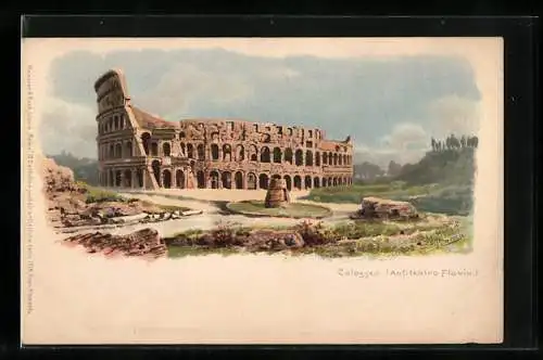 Künstler-AK sign. G. Gioja: Rom, Colosseum, Amphitheater des Flavius