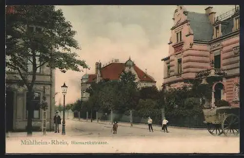 AK Mülheim /Rhein, Bismarckstrasse mit Kindern