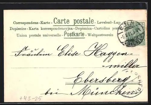 Lithographie Köln, Internationaler Gesang-Wettstreit 1901, Ortsansicht