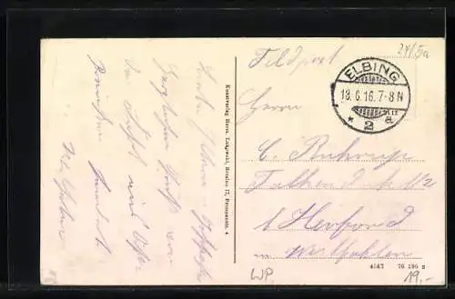 AK Elbing, Ladengeschäfte in der Wilhelm-Strasse