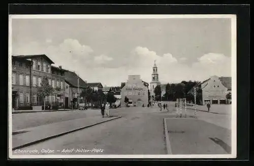 AK Ebenrode /Ostpr., Platz, Hotel Cabalzar