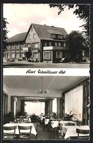 AK Schmilau, Hotel Schmilauer Hof, Bes. Paul Ohlhöft, Innenansicht