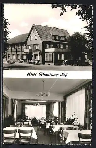 AK Schmilau, Hotel Schmilauer Hof, Bes. Paul Ohlhöft, Innenansicht