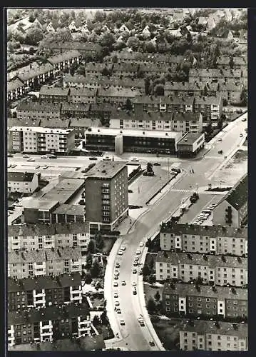 AK Harksheide-Falkenberg, Gartenstadt, bei Lange vom Flugzeug aus