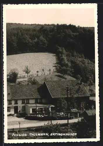 AK Ertinghausen, Pension Paulmann mit Waldblick