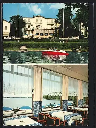 AK Malente-Gremsmühlen, Hotel-Pension Diekseeschlösschen, Tretboot