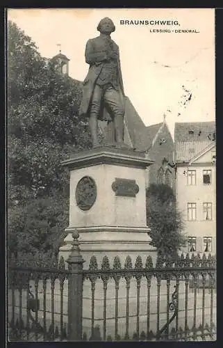 AK Braunschweig, Das Lessing-Denkmal