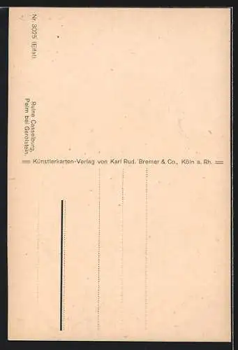 Künstler-AK Pelm /Gerolstein, Casselburg