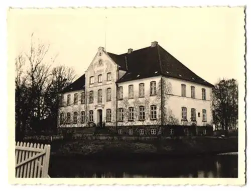 3 Fotografien Carl Andersen, Eckernförde, Ansicht Kappeln-Olpenitz, Gut Olpenitz mit Schloss & Gutshäusern