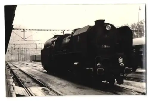 26 Fotografien Eisenbahn Tschechien, Ceskoslovenské státní dráhy CSD, verschiedene Dampf-Lokomotiven & Triebwagen