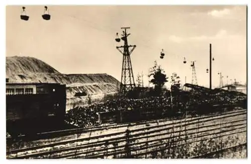 15 Fotografien unbekannter Fotograf, Ansicht Görlitz, Schwelerei & Tagebau, Berzdorf, Bergbau Förderanlagen