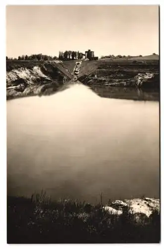 15 Fotografien unbekannter Fotograf, Ansicht Görlitz, Schwelerei & Tagebau, Berzdorf, Bergbau Förderanlagen