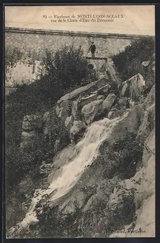 AK Sceaux, Vue de la Chute d`eau du déversoir