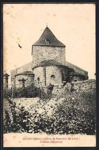 AK St-Léon /Allier, Restes du Monastère du Puy, L`Abside