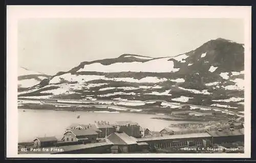 AK Finse, Ortsansicht gegen die Berge