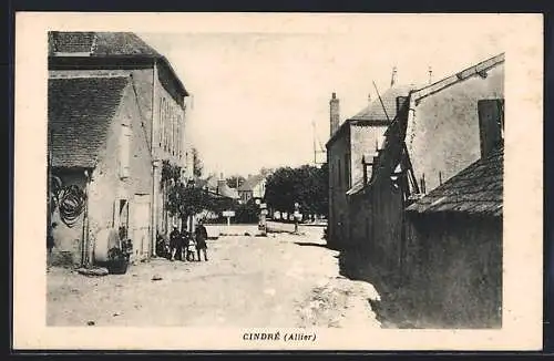 AK Cindré /Allier, Une rue