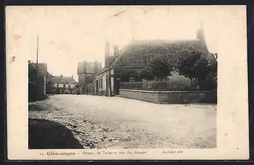 AK Cressanges /Allier, Bureau de Tabac et rue des Dames