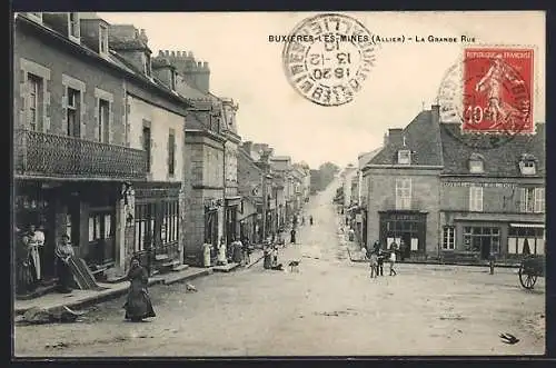 AK Buxières-les-Mines, La Grande Rue