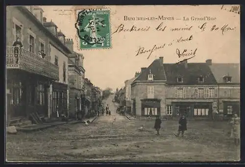 AK Buxières-les-Mines, La Grand`Rue