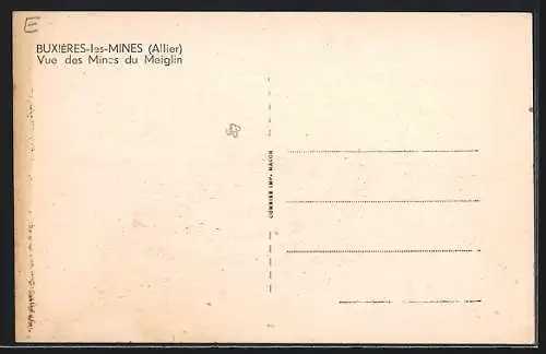 AK Buxières-les-Mines, Vue des Mines du Meiglin