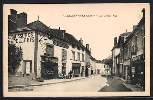 AK Bellenaves /Allier, La Grande Rue