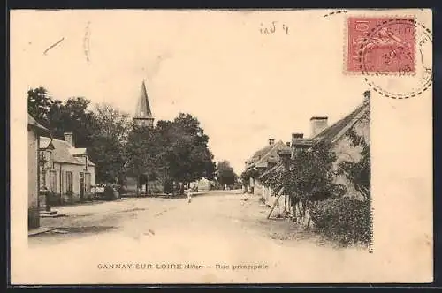 AK Gannay-sur-Loire, Rue principale