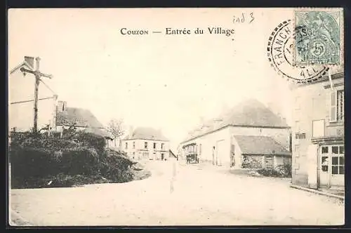 AK Couzon /Allier, Entrée du Village