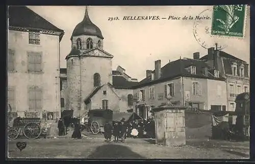 AK Bellenaves /Allier, Place de la Mairie