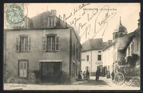 AK Bellenaves /Allier, Un Coin de Rue