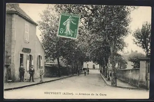 AK Souvigny /Allier, Avenue de la Gare