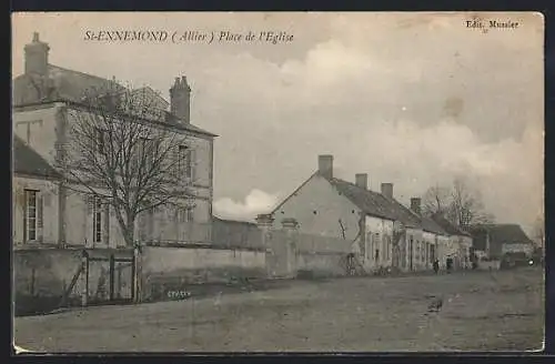 AK St-Ennemond /Allier, Place de l`Eglise