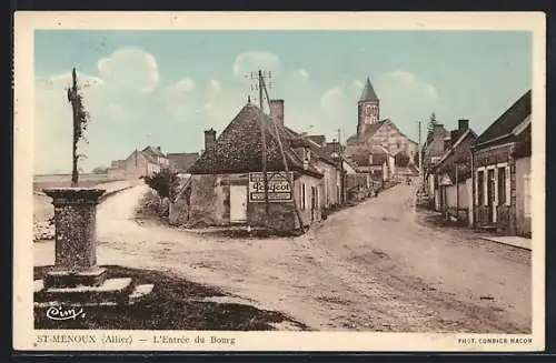 AK Saint-Menoux /Allier, L`Entrée du Bourg