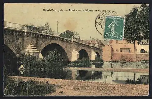 AK Saint-Pourcain, Pont sur la Sioule et Cours