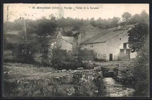 AK Marcillat /Allier, Paysage, Vallaée de la Tartasse