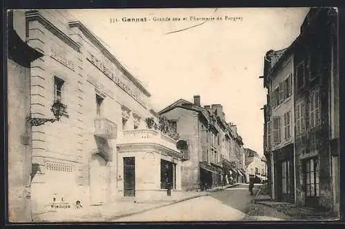 AK Gannat, Grande Rue et Pharmacie du Progrès