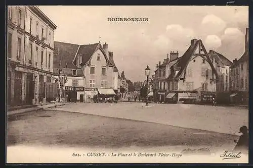 AK Cusset, La Place et le Boulevard Victor-Hugo