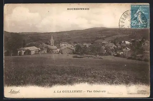 AK La Guillermie, Bourbonnais, Vue Générale