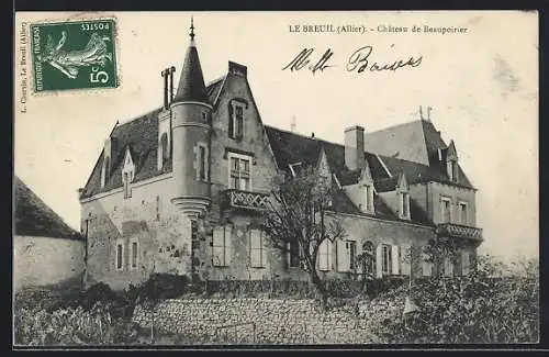 AK Le Breuil /Allier, Château de Beaupoirier